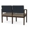 Lesro 2 Seat Tandem Seating W/ No Center Arm, 44 in W 26 in L 31.5 in H, Lenox Series LW2101 - alternate 3